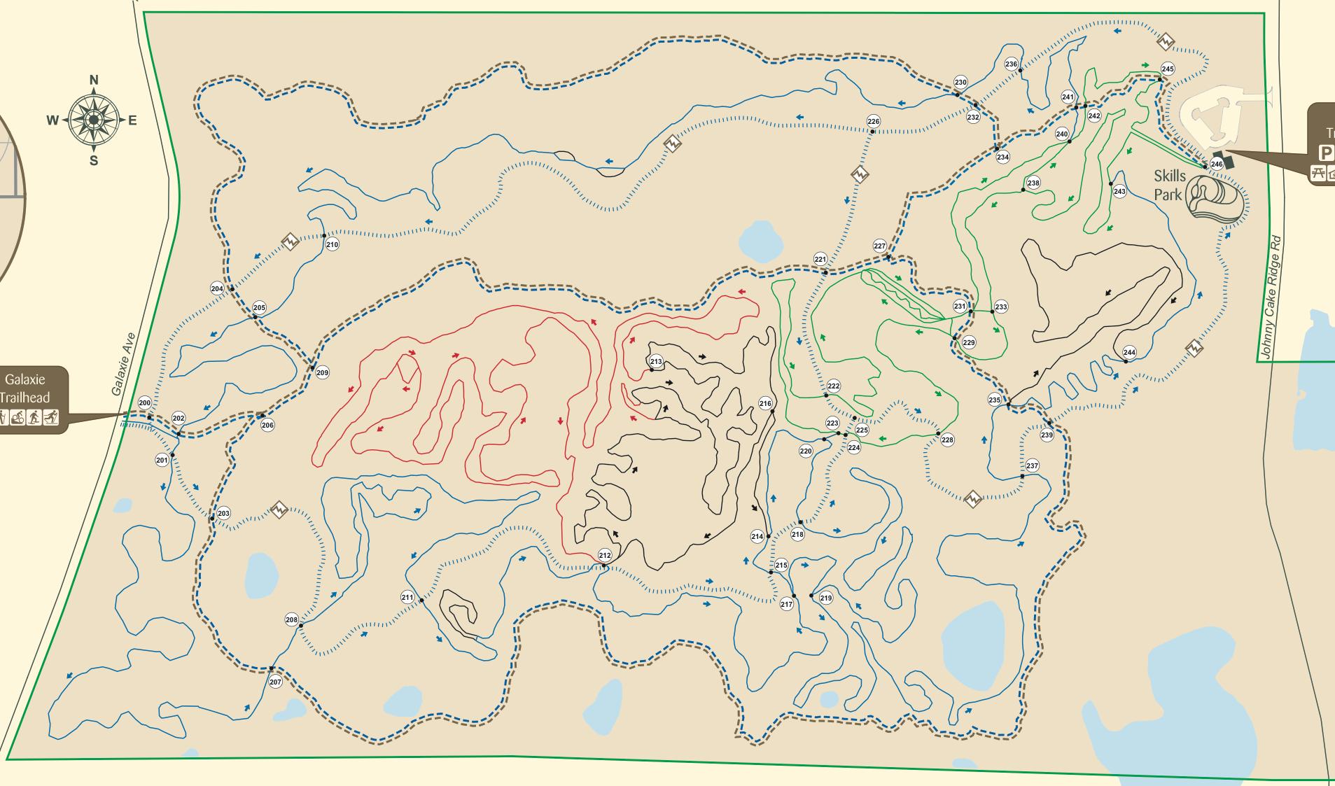 Lebanon hills trail map - Map of Lebanon hills trail (Western Asia - Asia)