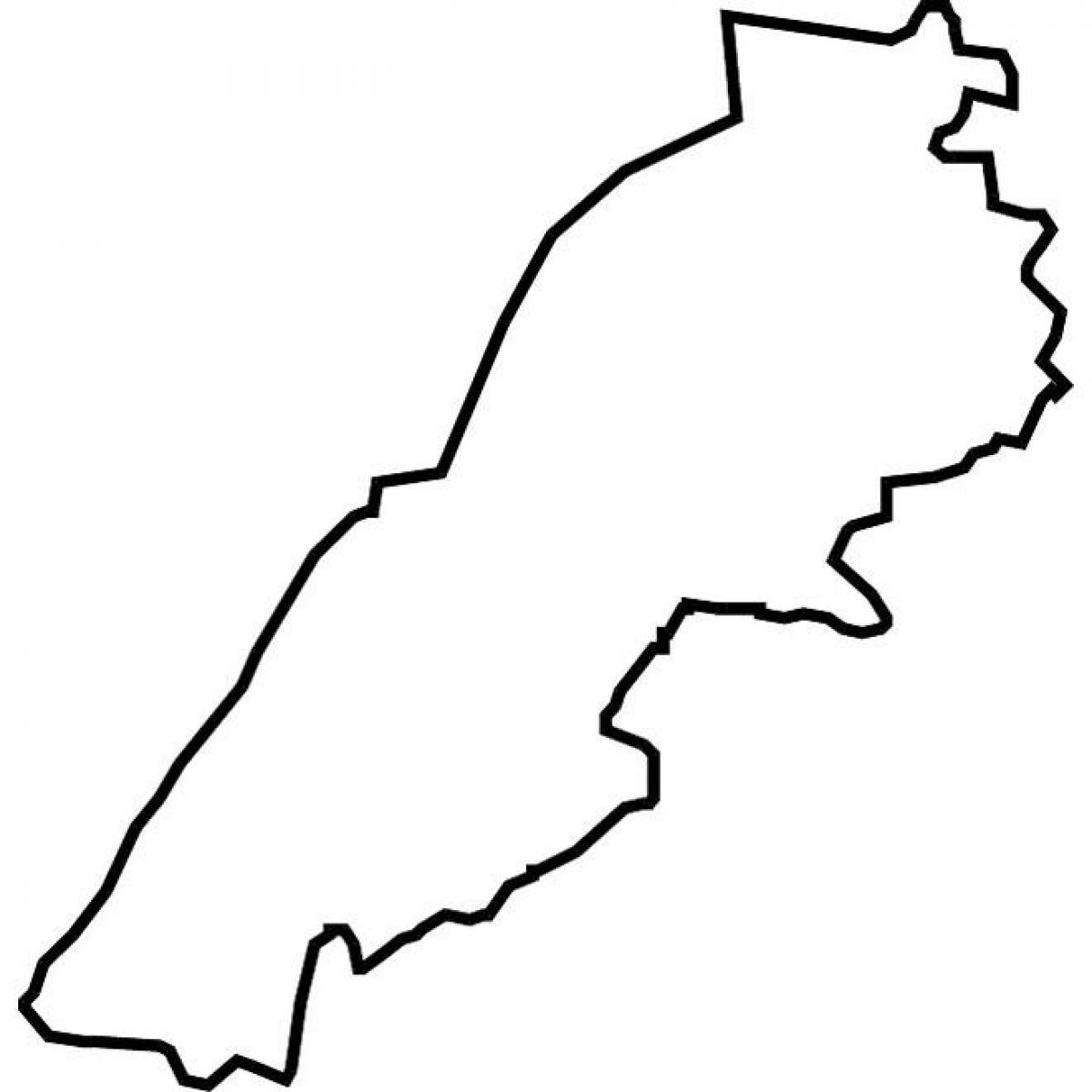 map of Lebanon map vector
